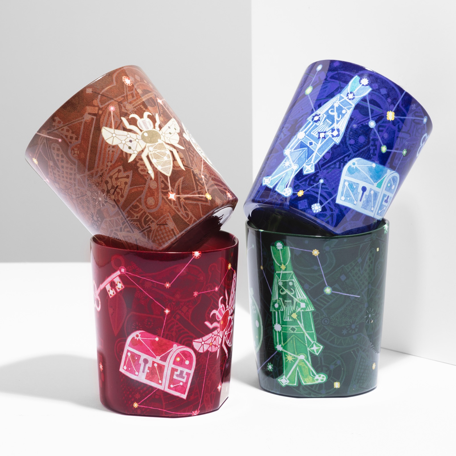 Trudon Enchanted Night holiday candles illustrated by Brecht Evens