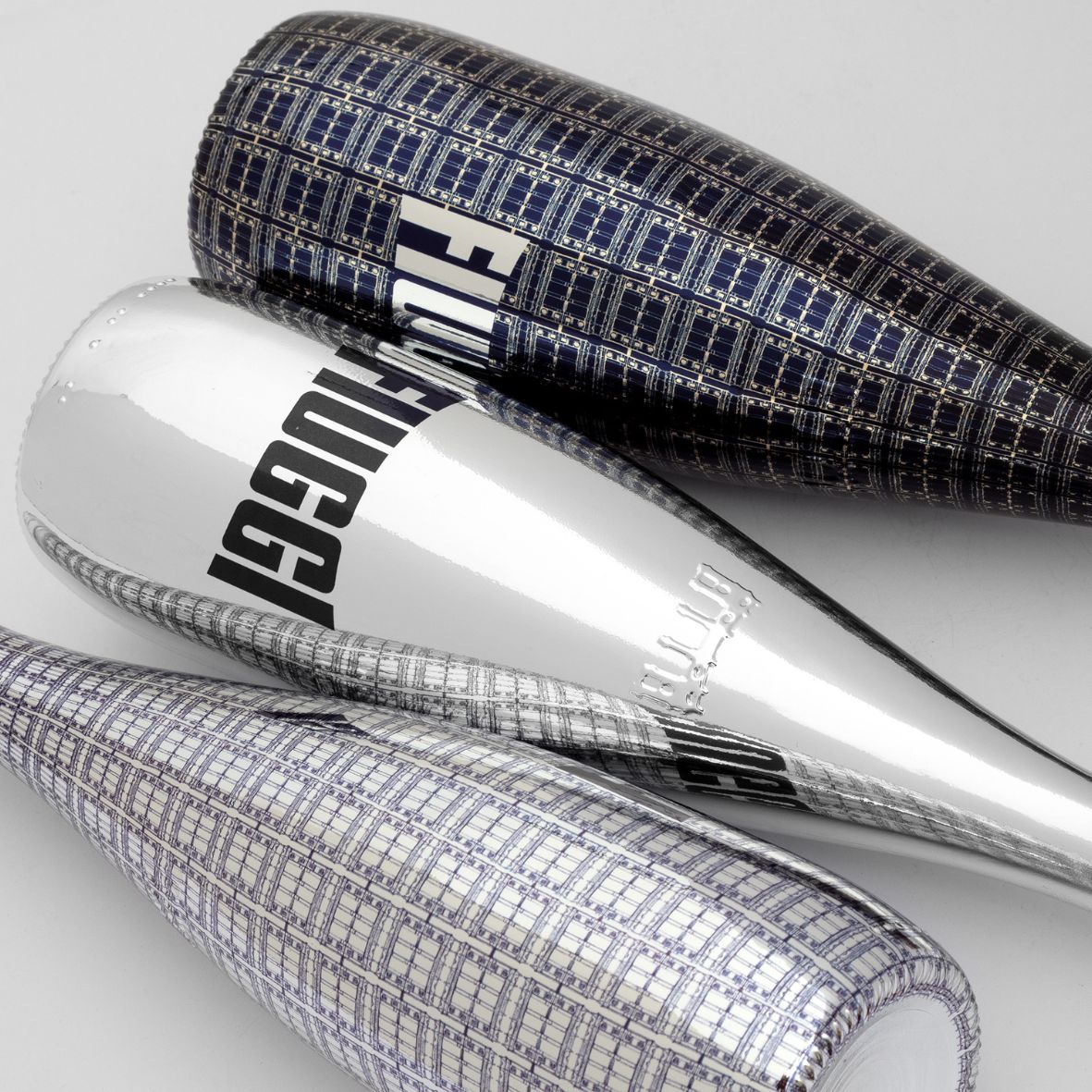 Mirror decorated bottle